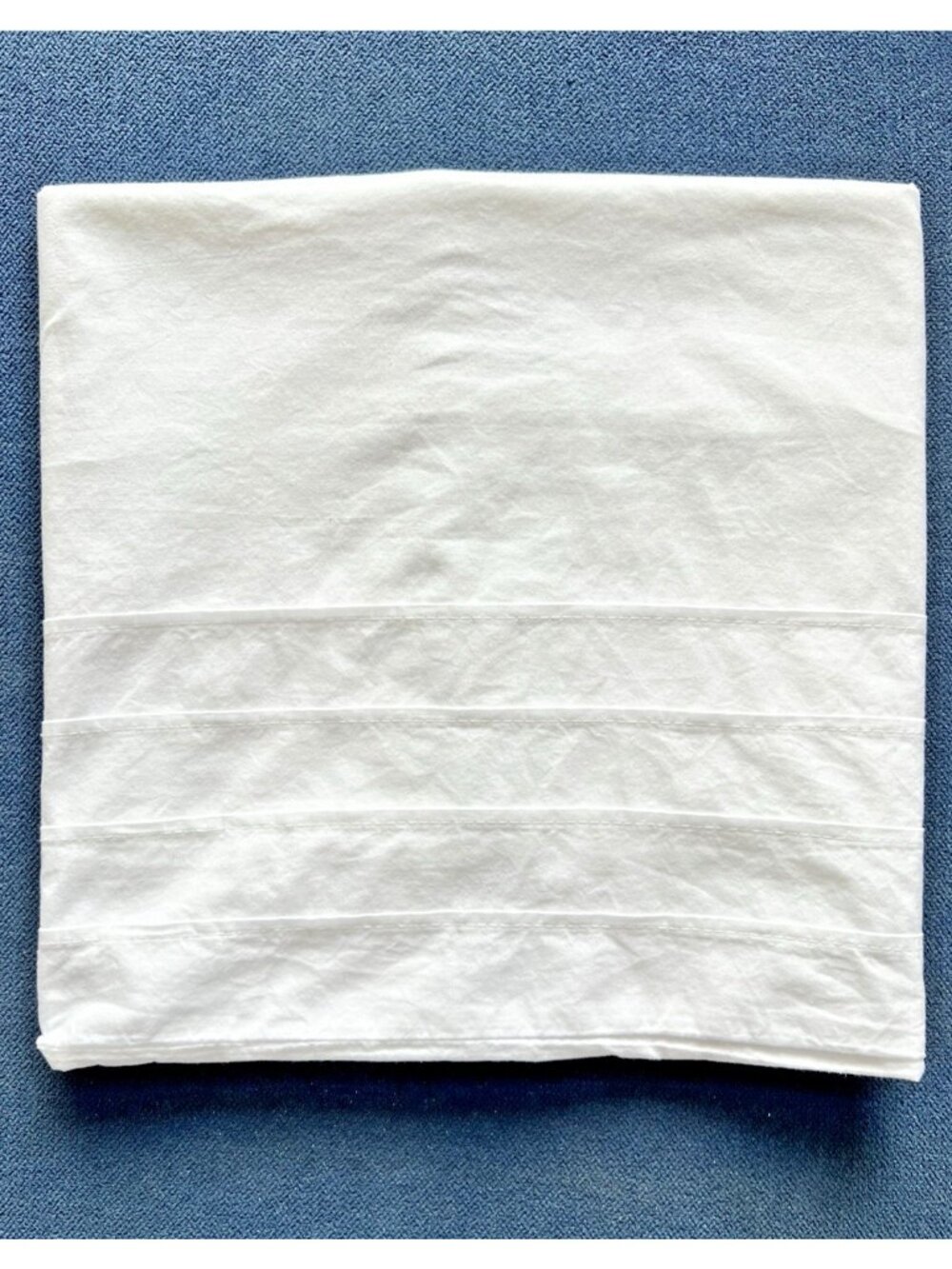 IKEA ALVINE STRÅ King Size Pillowcase 100% Cotton Bedding Tucked Border White